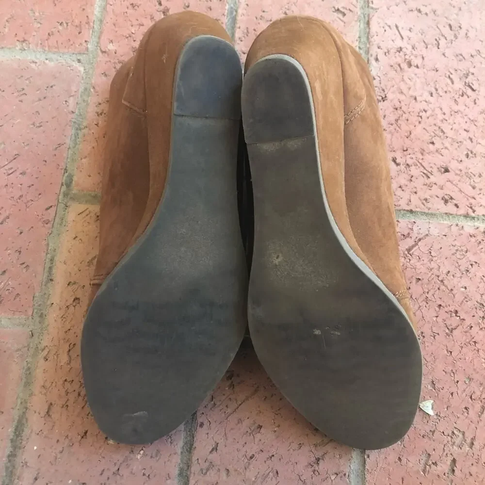 Madden Girl suede oxford wedge heels